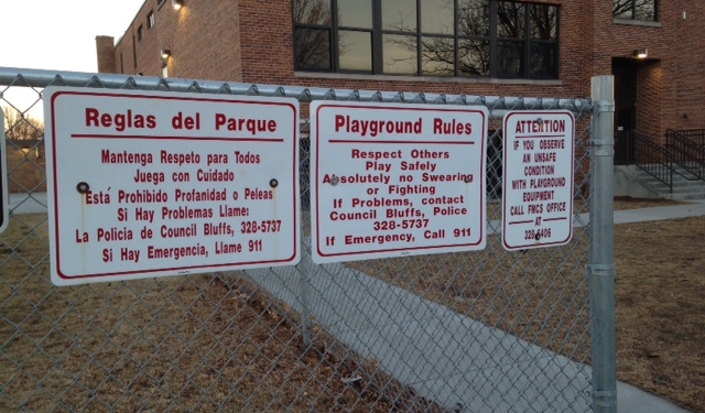 Playground Signage
