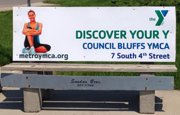 YMCA Bus Bench